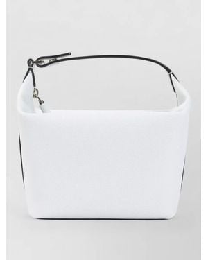 Valextra Mochi Leather Pouch Shoulder Bag - Gray