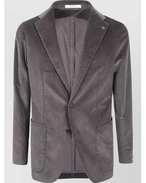 Tagliatore Single-Breasted Suit Jacket - Gray
