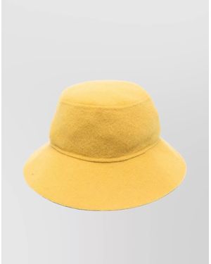 P.A.R.O.S.H. Wide-Brim Wool Hat - Yellow