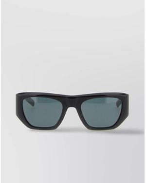 Saint Laurent '740' Rectangular Frame Sunglasses - Gray