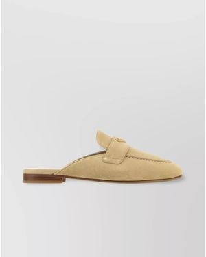 Prada Leather Mules - White