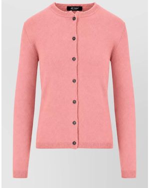 LA ROSE Cashmere Cardigan - Pink