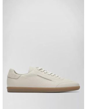 ZEGNA Leather Low-Top Sneakers - White