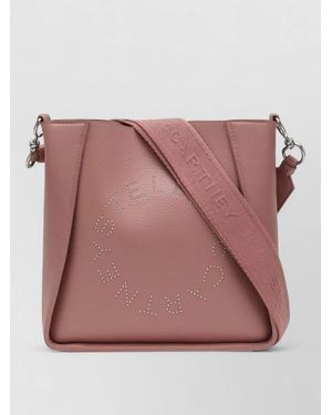 Stella McCartney Crossbody Bag Textured Finish Adjustable Strap - Pink