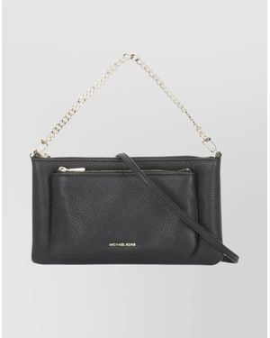 MICHAEL Michael Kors Versatile Leather Shoulder Bag With Chain Strap - White