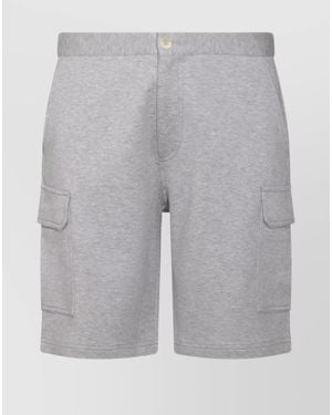 Brunello Cucinelli Cashmere Cargo Shorts - Grey
