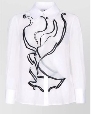 Elisabetta Franchi Ruffled Blouse - White