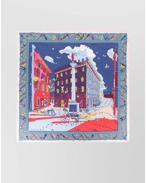 Ferragamo Silk Scarf - Blue
