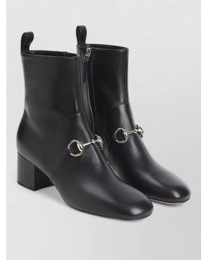 Gucci Leather Ankle Boots - Black