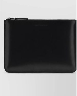 Comme des Garçons Calf Leather Pouch - Black