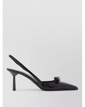 Prada Leather Slingback Court Shoes - Multicolour