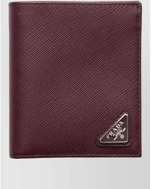 Prada Leather Wallet - Purple