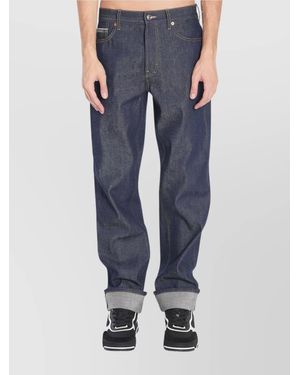 Gucci Denim Straight-Leg Trousers - Blue