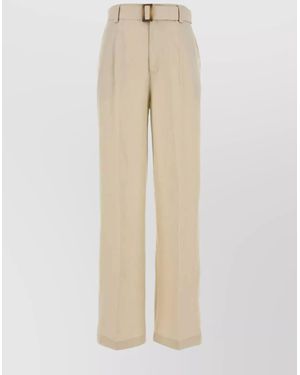 パンツ WOOLRICH Sand Viscose Blend Pant Woolrich Sand Viscose Blend Pant in Natural | Lyst