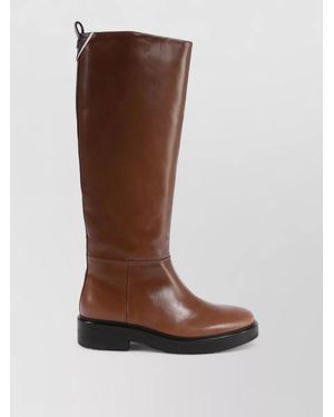 Tommy Hilfiger Leather Ankle Boots - Brown