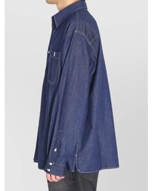 Celine Oversized Denim Overshirt - Blue