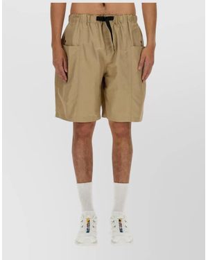 South2 West8 Belted Bermuda Shorts Drawstring Waist - Natural