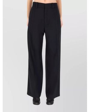 Lemaire Wide-Leg Trousers With Pleats And Pockets - Blue