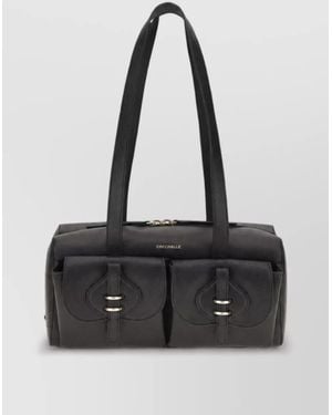 Coccinelle Leather Shoulder Bag - Black