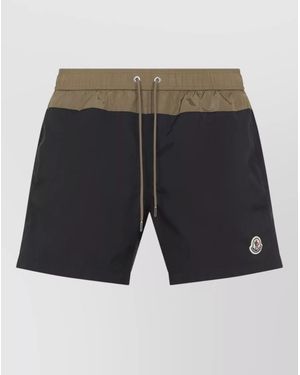 Moncler Polyamide Swim Shorts - Grey