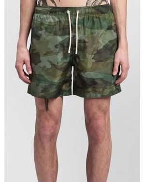 Palm Angels Bicolour Polyester Cargo Swim Shorts - Green
