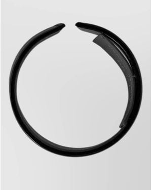 Niccolò Pasqualetti Wide Open Cuff Bracelet Leather - Black