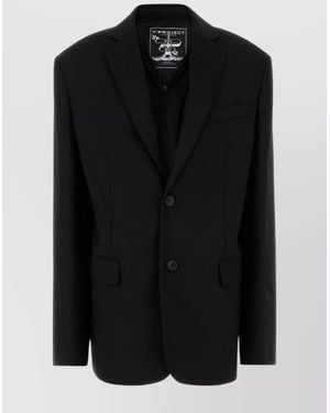 Y. Project Oversized Blazer - Black
