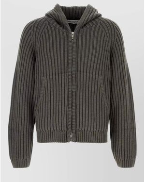 Our Legacy Merino Wool Hooded Jacket - Gray