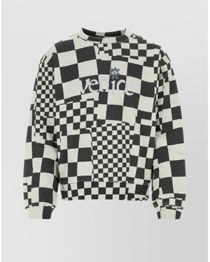 ERL Cotton Ribbed Crew-Neck Sweatshirt - White