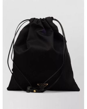 Prada Compact Backpack Beauty Accessory Adjustable Straps - Black