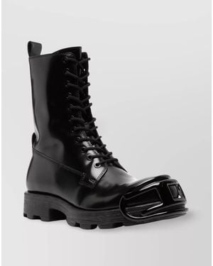 DIESEL Chunky Sole Ankle Boots - Black