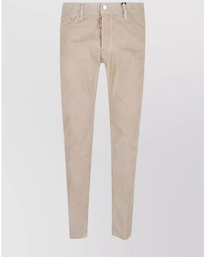 DSquared² Modern Slim Fit Corduroy Pants - Natural