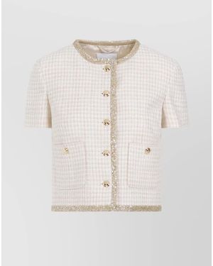 Miu Miu Wool Tweed Jacket - White