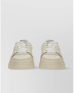 Axel Arigato Sneaker "Says It" With Contrast Heel Panel - Natural