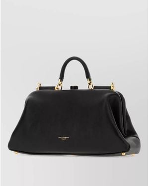 Dolce & Gabbana Large Nappa Leather Tote Bag - Black