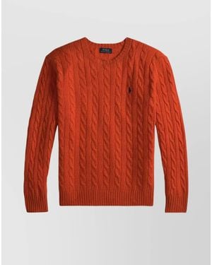 Ralph Lauren Wool Cashmere Round Neck Sweater - Red