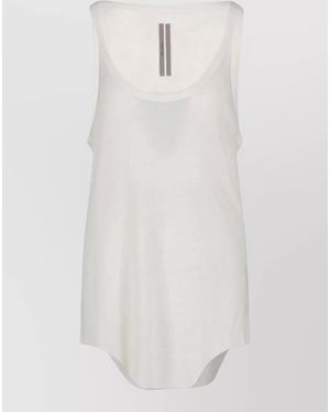 Rick Owens Silk Wool Long Sleeve Camisole - White