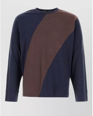 GIMAGUAS Two-Tone Organic Cotton T-Shirt - Blue