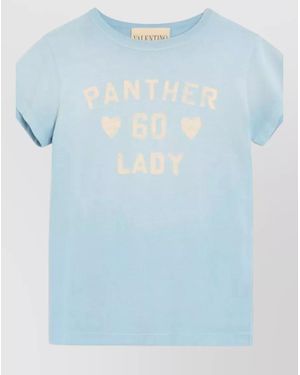 Valentino Garavani Cotton Printed T-Shirt - Blue