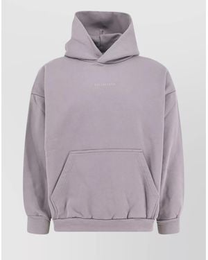 パーカー・フーディ BALENCIAGA Men Hoodies 744441TRVK21041 Gray BALENCIAGA】Human Being Shifted ジップアップ Hoodie
