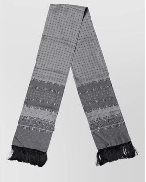 Dolce & Gabbana Silk Printed Scarf - Grey