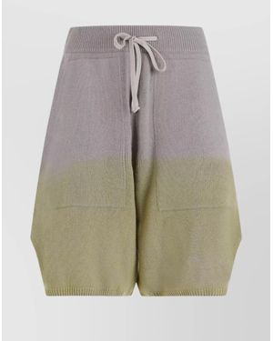 Moncler Cashmere Long Shorts - Grey