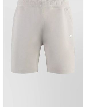 K-Way Cotton Bermuda Shorts - Grey