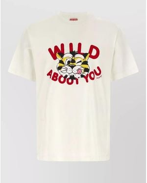 KENZO Cotton Graphic Print T-Shirt - Multicolour