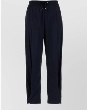 Herno Stretch Nylon Pants Side And Back Pockets - Blue