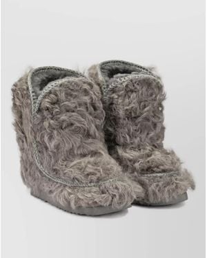 Mou Sheepskin Slippers - Gray