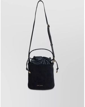 Orciani Leather Bucket Shoulder Bag - White