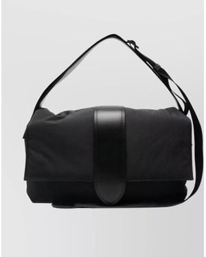 Jacquemus The Messenger Bambino Bag With Adjustable Shoulder Strap - Black