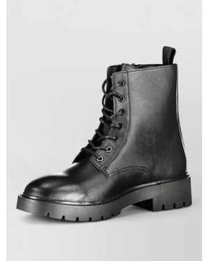 Calvin Klein Lace Up Ankle Boots - Black