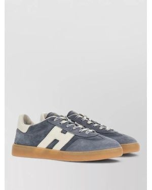 Hogan Suede Low-Top Trainers - Blue